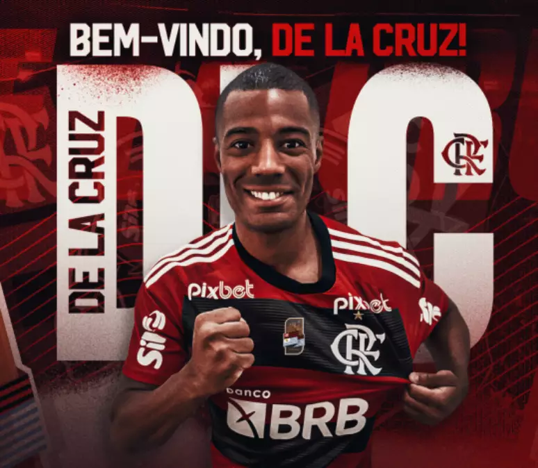 De La Cruz é anunciado no Flamengo - Foto: Divulgação/ Flamengo